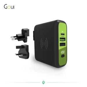 Goui Mbala Chargeur Sans Fil +Powerbank 8000 mAh Qi + Chargeur mural